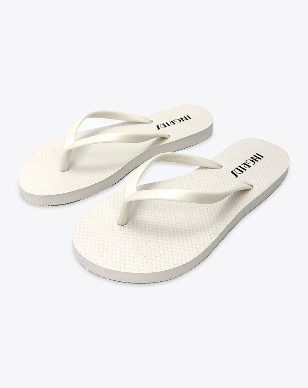 White Flip Flops