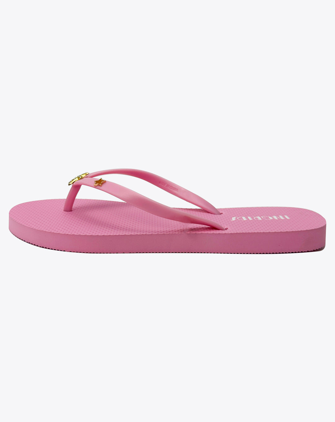 Women’s Pink Flip-Flops with Cute Starfish Charms – Strapless Edition