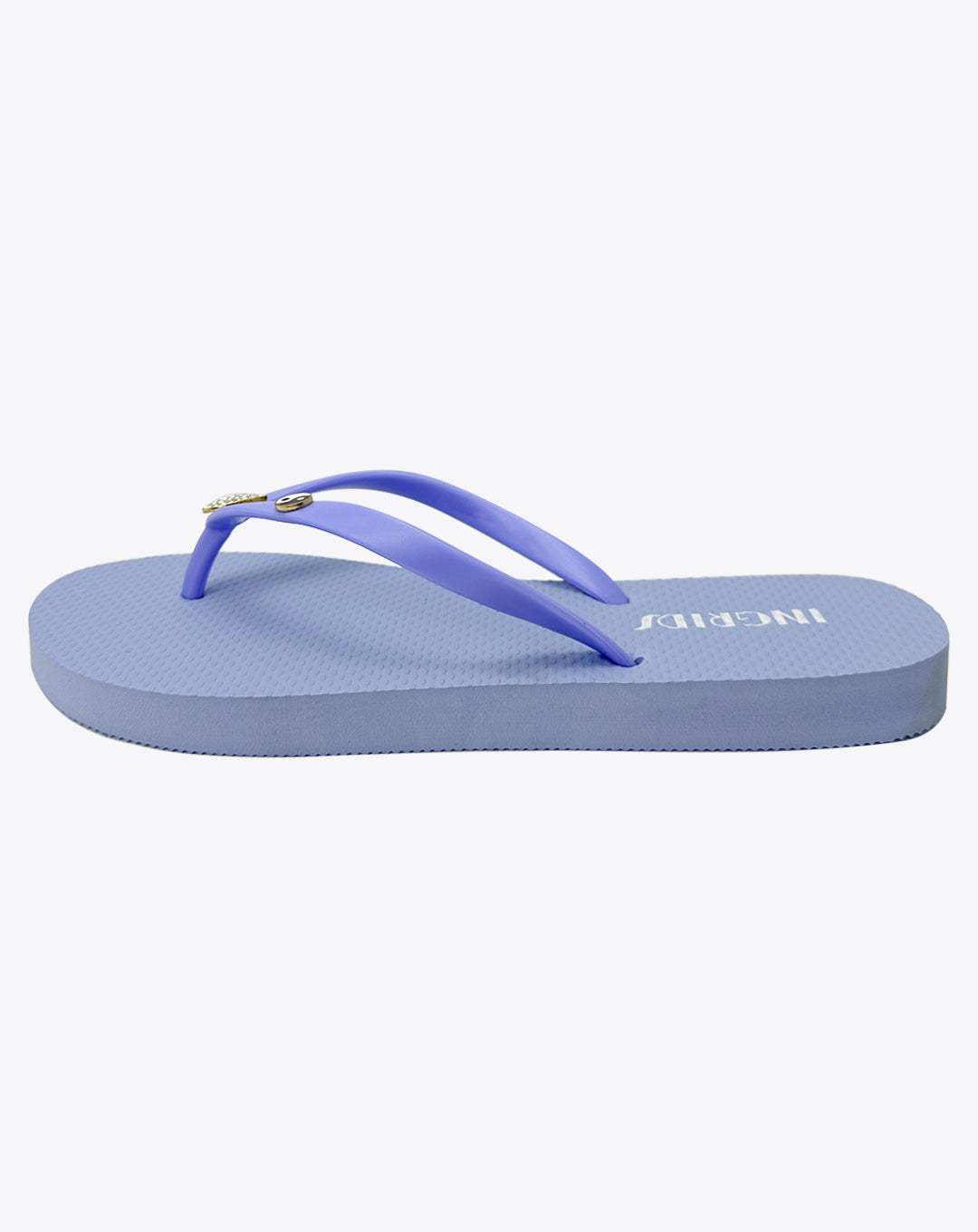 Women’s Blue Flip Flops with Minimalist Heart Charms – Cute & Chic Summer Sandals